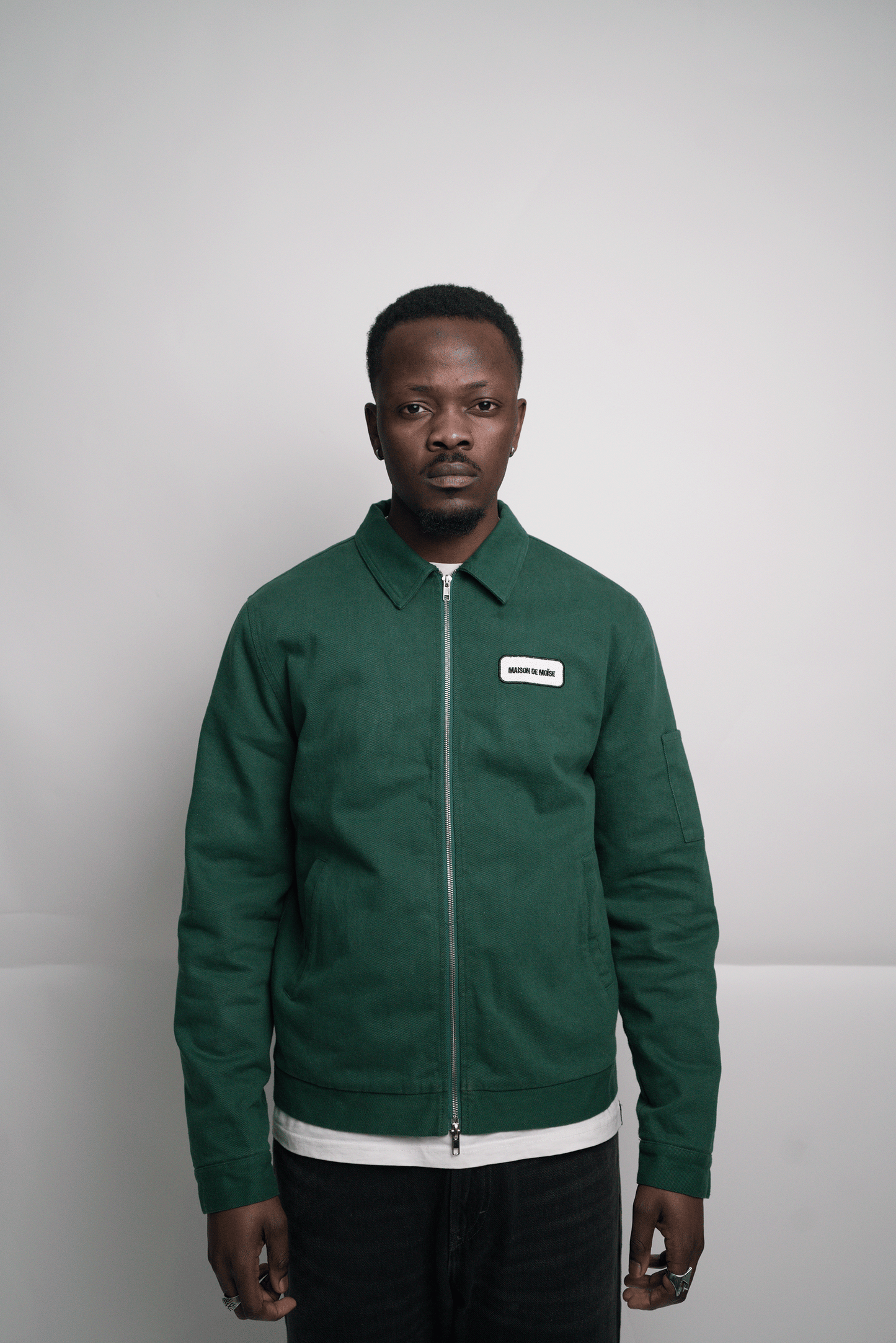 Forest Green Double Zip Work Jacket