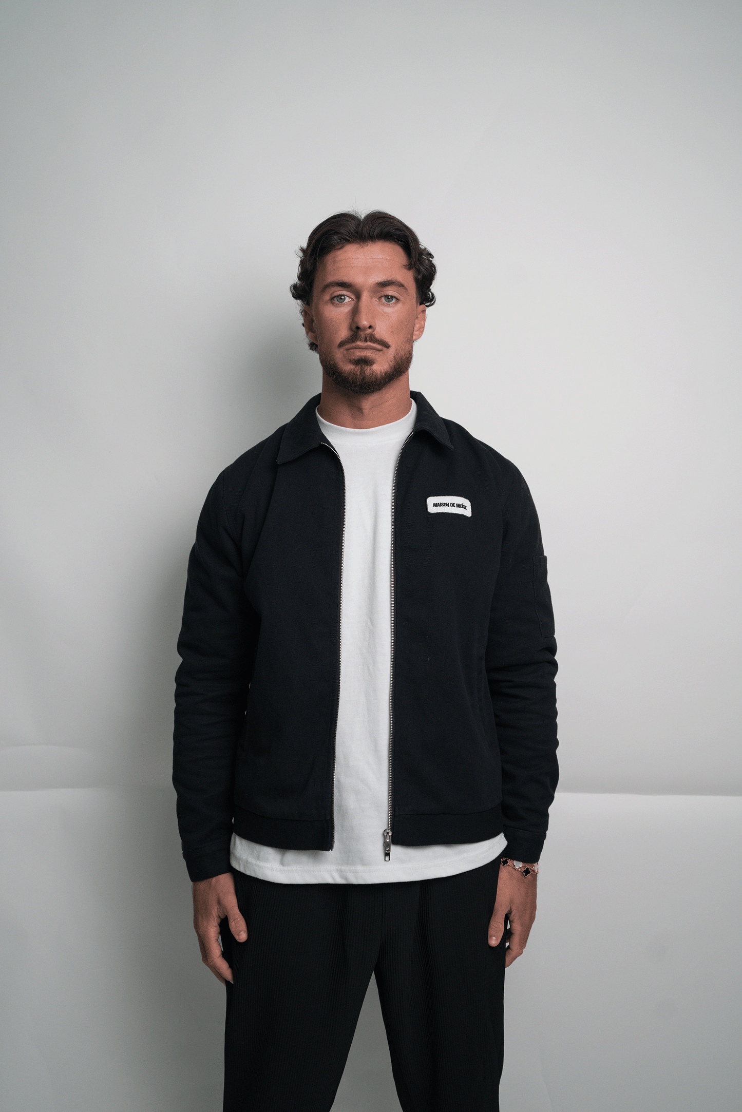 Black Double Zip Work Jacket