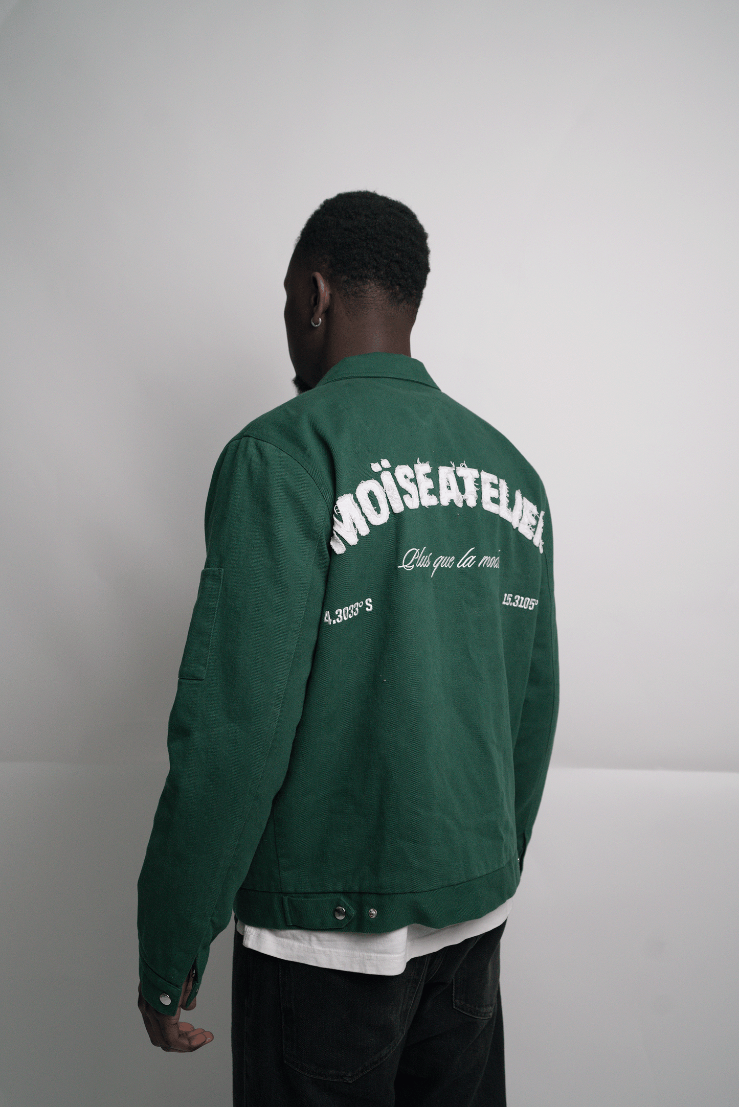 Forest Green Double Zip Work Jacket