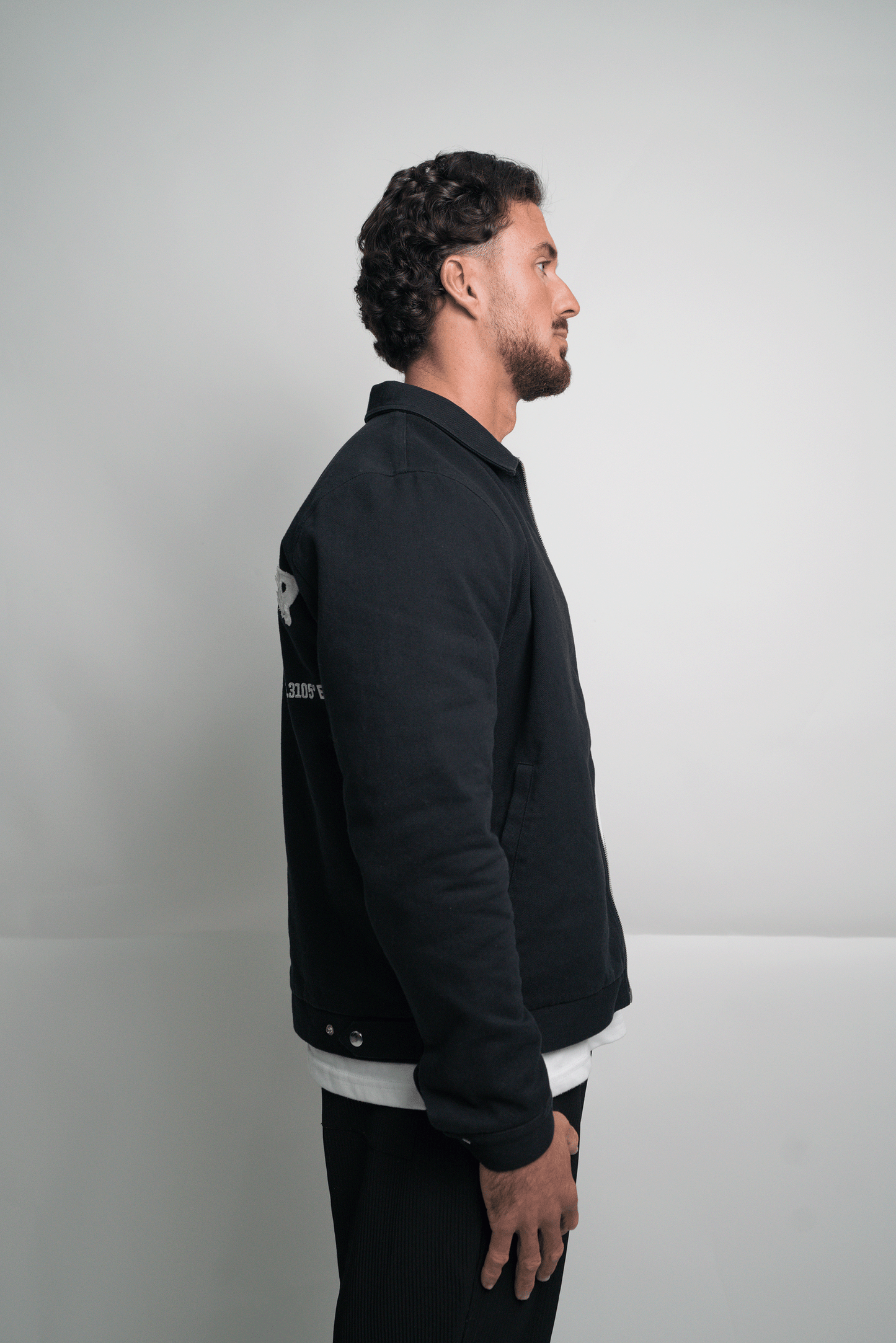 Black Double Zip Work Jacket